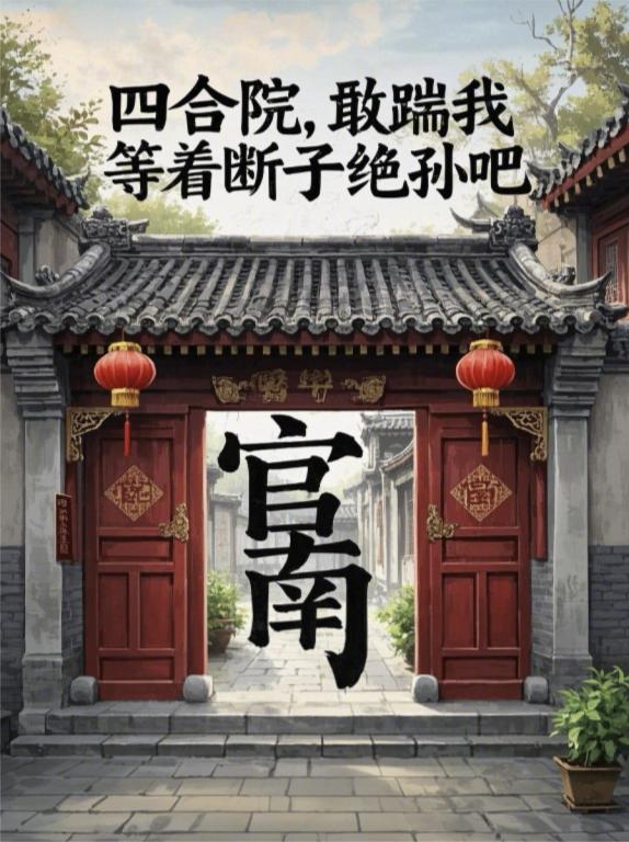 四合院，敢踹我，等着断子绝孙吧